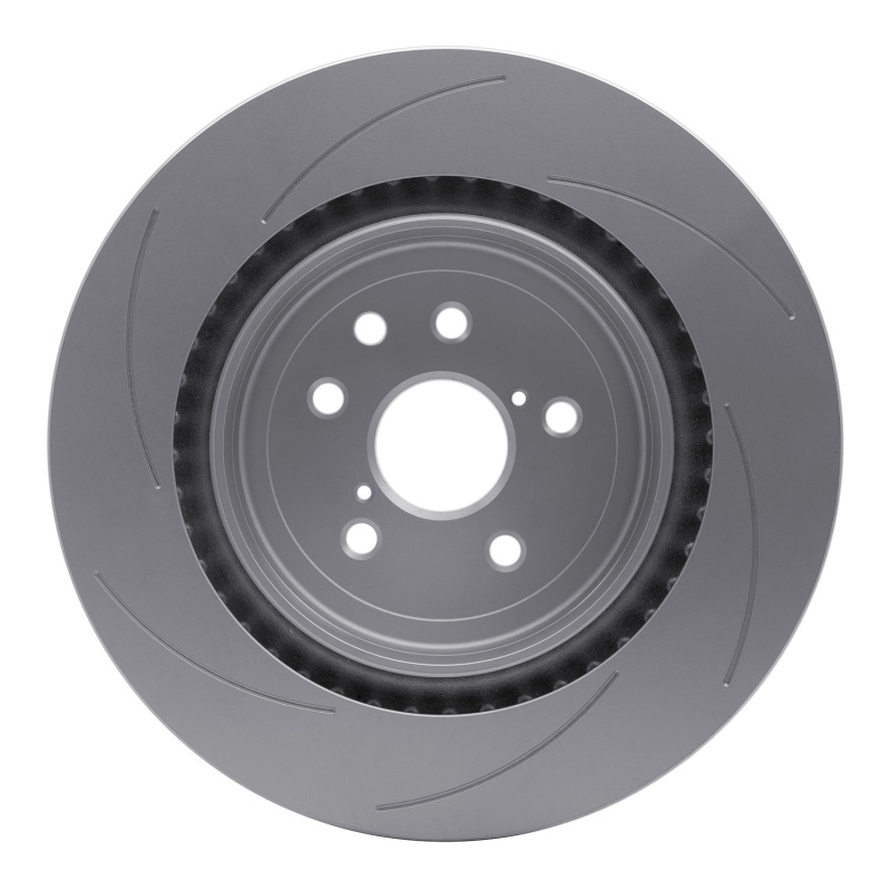 Lexus GS F Brake Rotor (1) - Right Rear - R1 Concepts - Slotted GeoSPEC - `15-`22